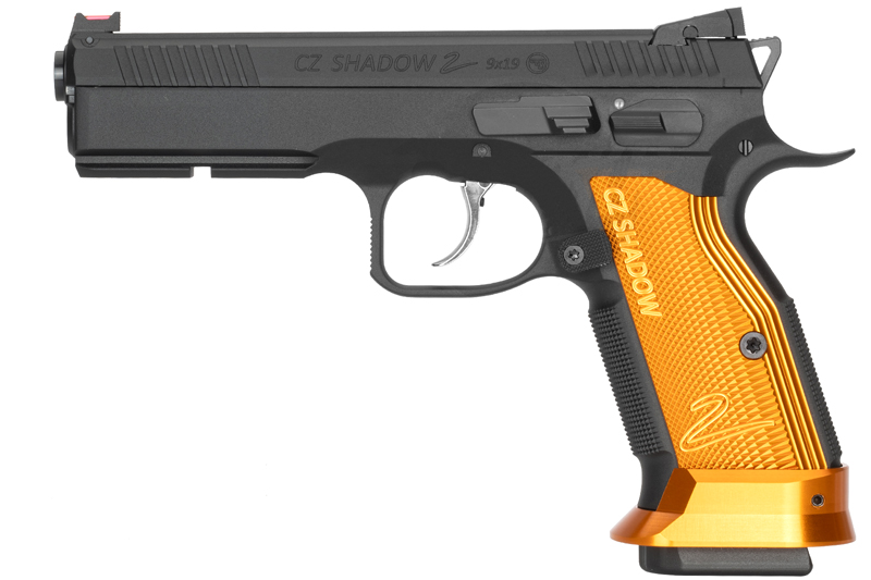 KJ Works CZ Shadow 2 Orange Grip & Magwell (Gas Version)