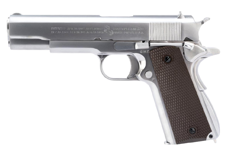 Cybergun Colt M1911 GBB Pistol - Silver (by AW CUSTOM)